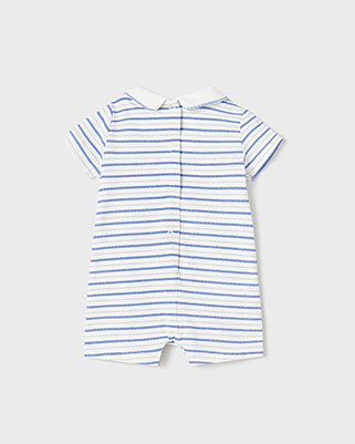 Pagliaccetto JACADI Per Bambina – Tessuto Chambray Celeste Con Colletto – Taglia 23 Mesi – Nuovo Con Etichette
