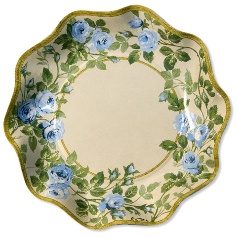 10 PIATTI COPPETTE PETALO Ø 18,5 EDEN BLU