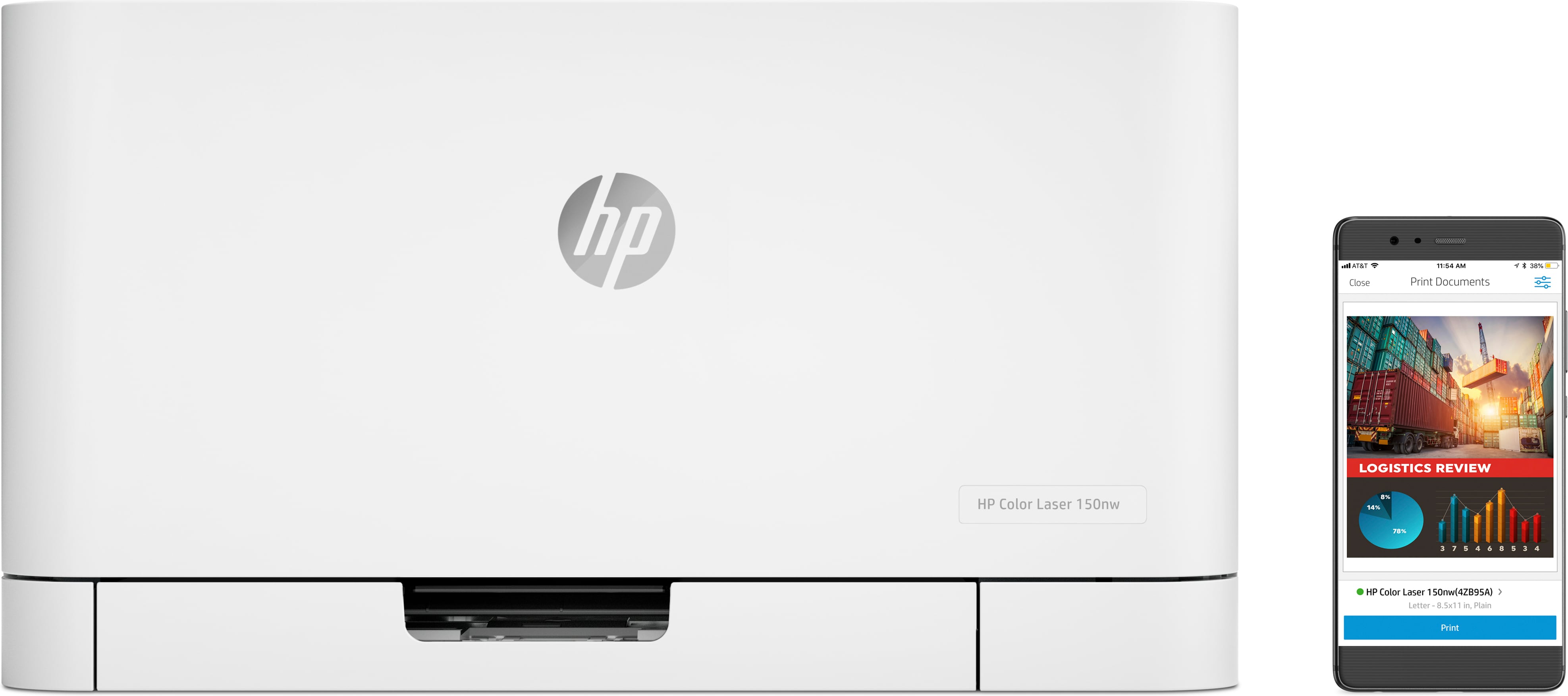 HP Color Laser 150nw A colori 600 x 600 DPI A4 Wi-Fi