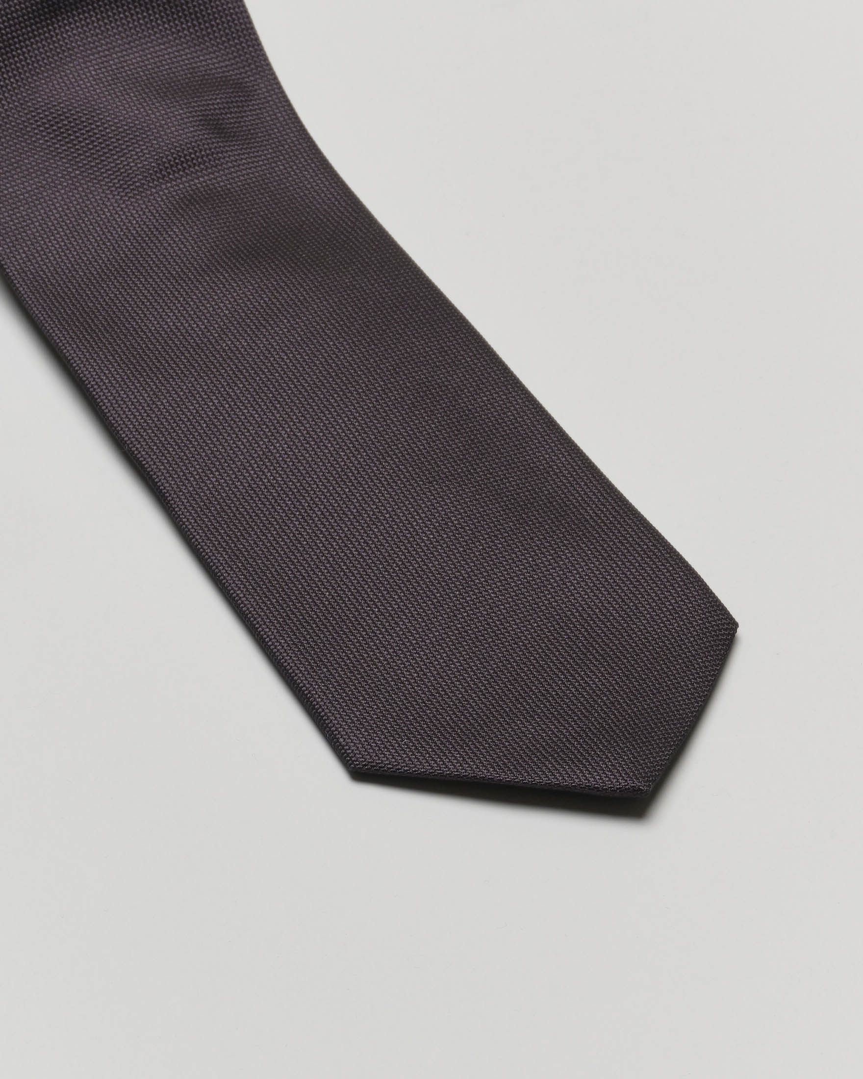 CRAVATTA slim NERA E BIANCA SETA Cravattino OPTICAL Bianco Nero 5 Made