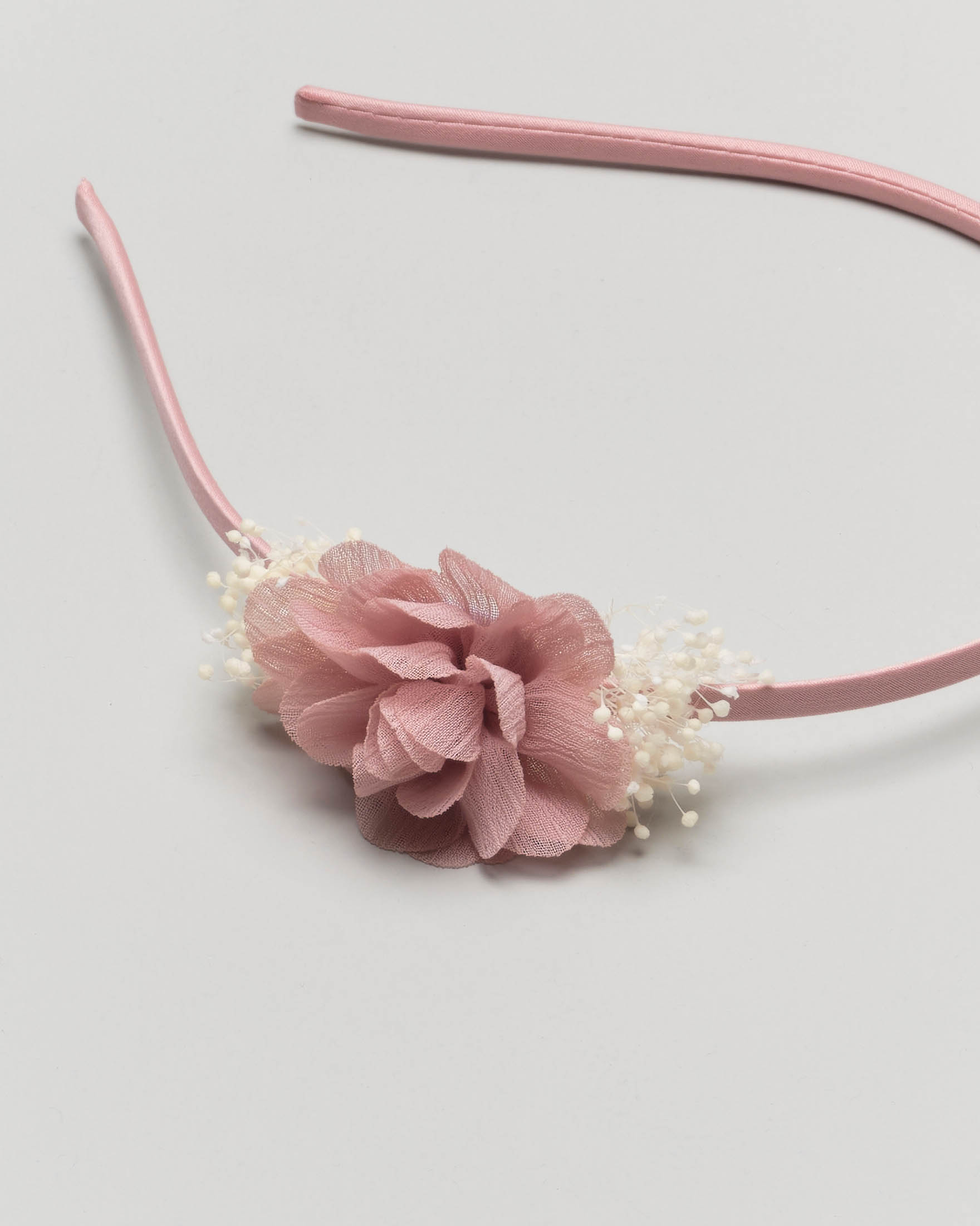 Cerchiello rosa antico con applicazione floreale image