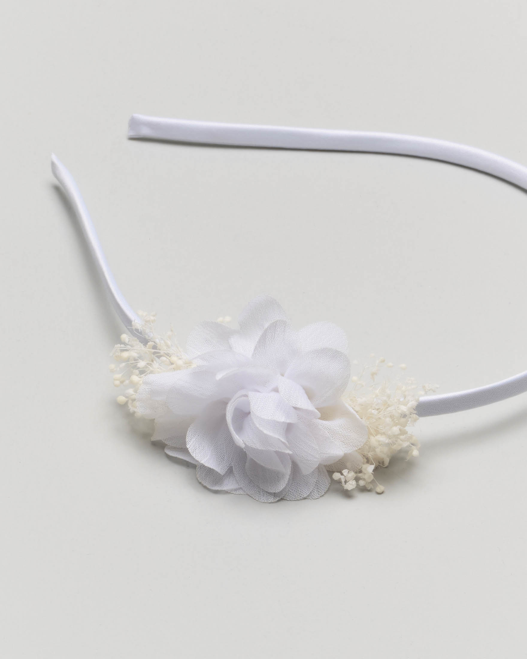 Cerchiello bianco con applicazione floreale image