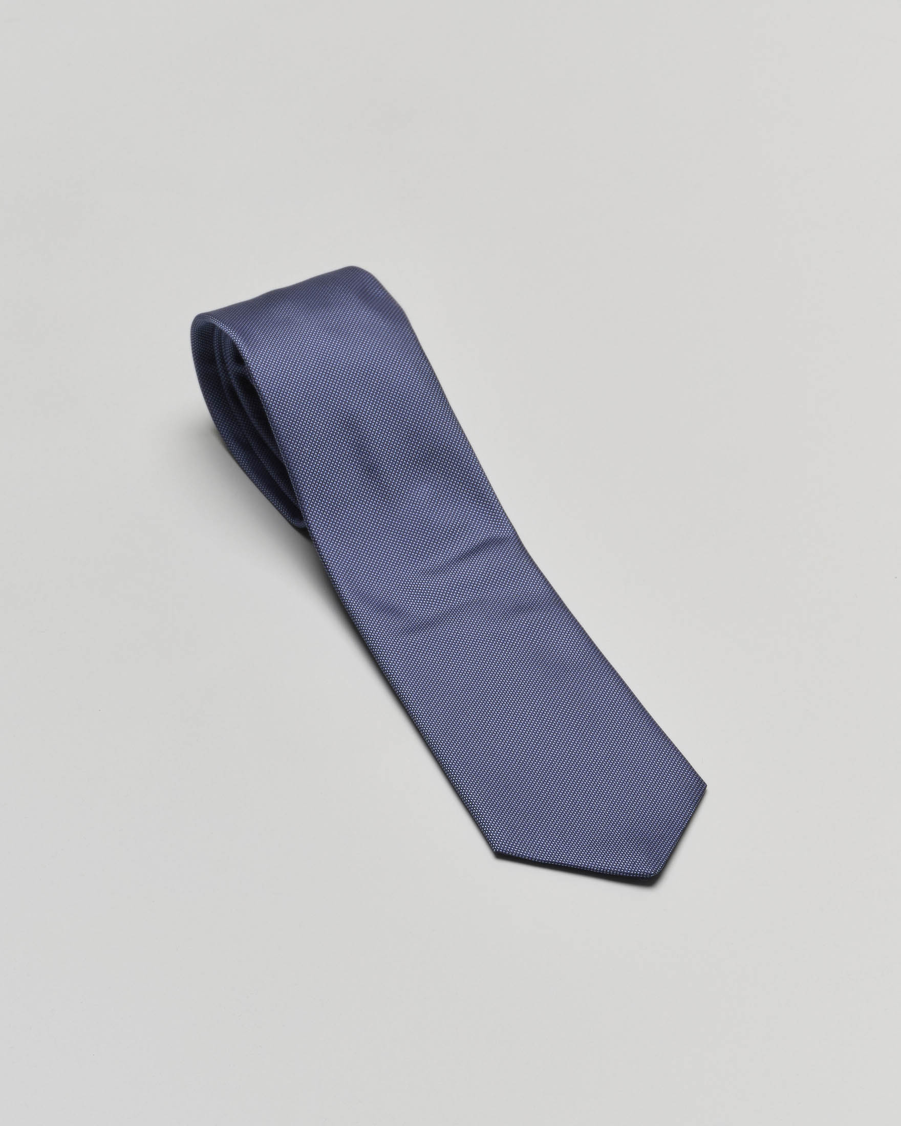 Cravatta in seta jacquard per abito, azzurro con motivo a rilievo