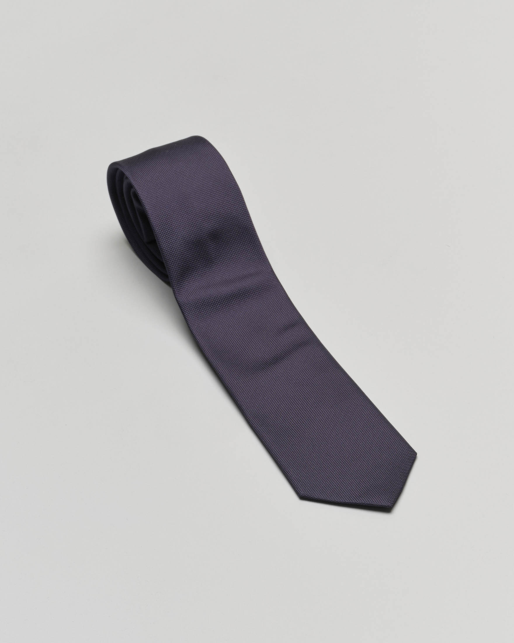Cravatta blu navy 3 pieghe in seta