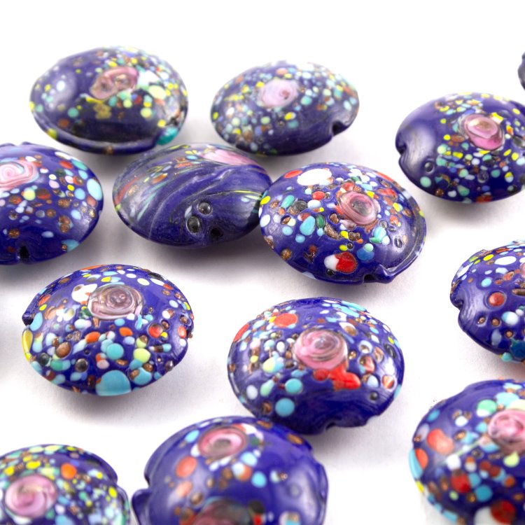 Pandora Charm Vetro Di Murano Notte Stellata Blu 792984C00 - Foto 4