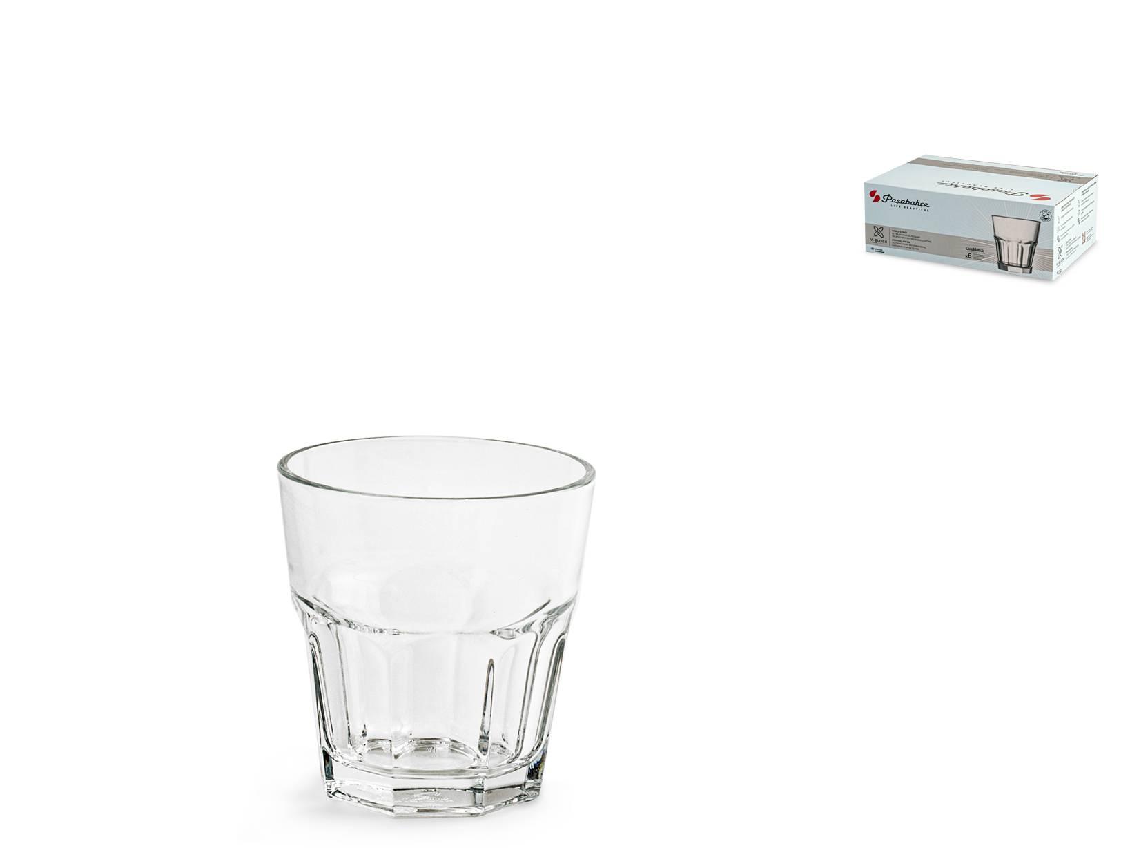Pasabahce Set Di 6 Bicchieri City In Vetro, 25 Cl, Lavabili In Lavastoviglie, Design Moderno