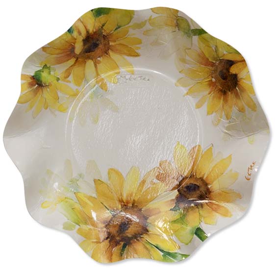8 PIATTI SCODELLE PETALO Ø 24 SUNFLOWER