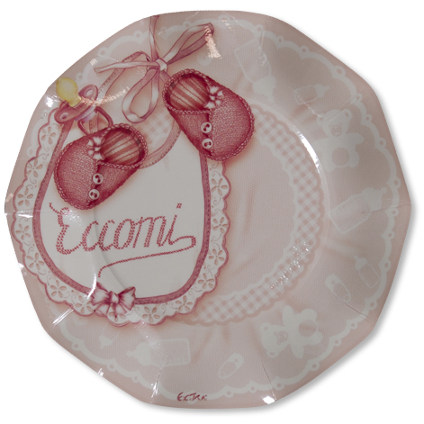 10 PIATTI PICCOLI PETALO Ø 21 ECCOMI ROSA