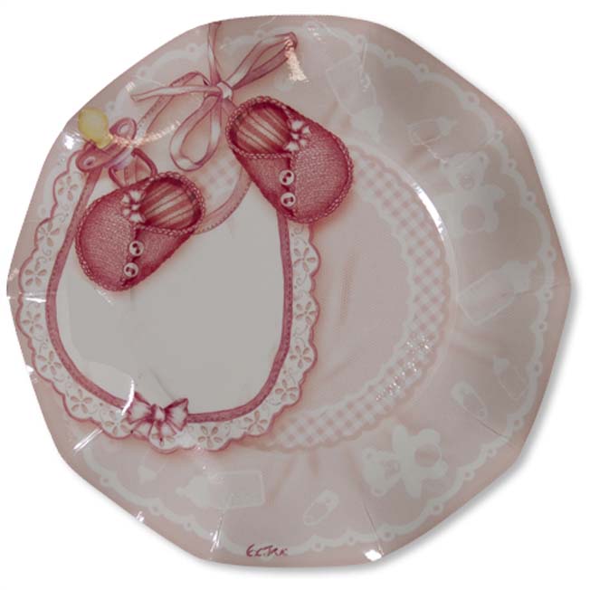 10 PIATTI GRANDI PETALO Ø 27 BABY ROSA