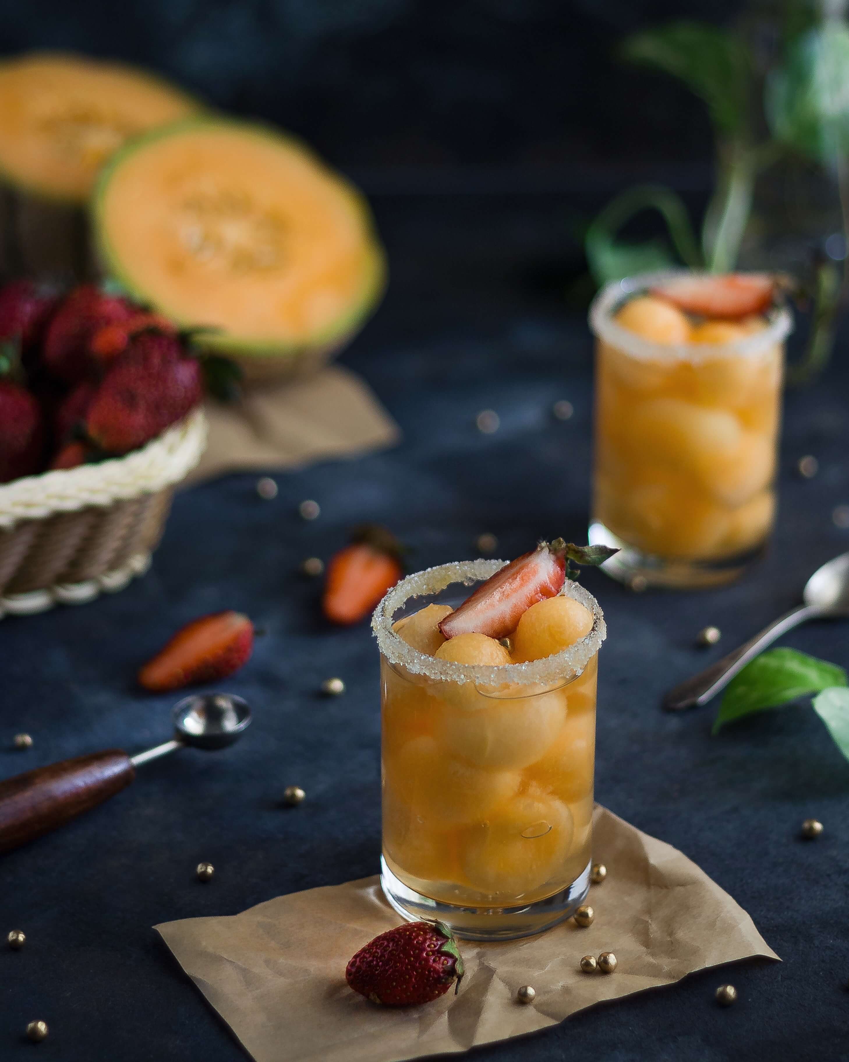 Cocktail al Prosecco e melone, un classico gradito