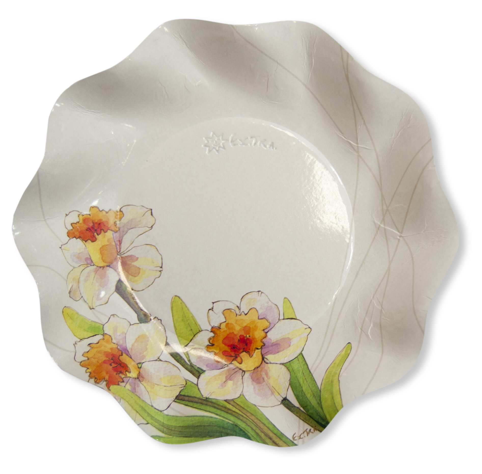10 PIATTI COPPETTE PETALO Ø 18,5 NARCISI