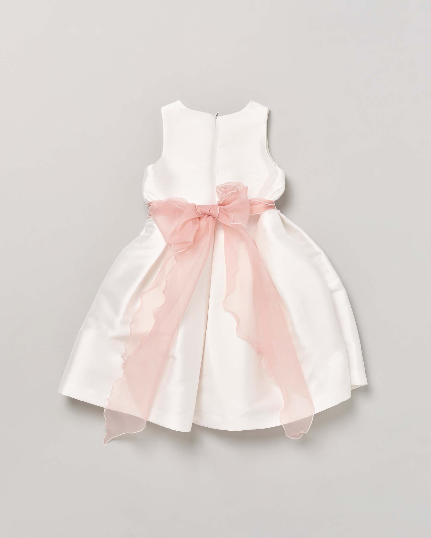 BGFKS Abito Tutù Per Bambina In Pizzo Con Pompon E Fascia Floreale, Bianco, Taglia 18 Mesi