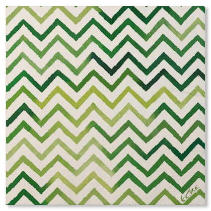 20 TOVAGLIOLI 33x33 3V CHEVRON VERDE