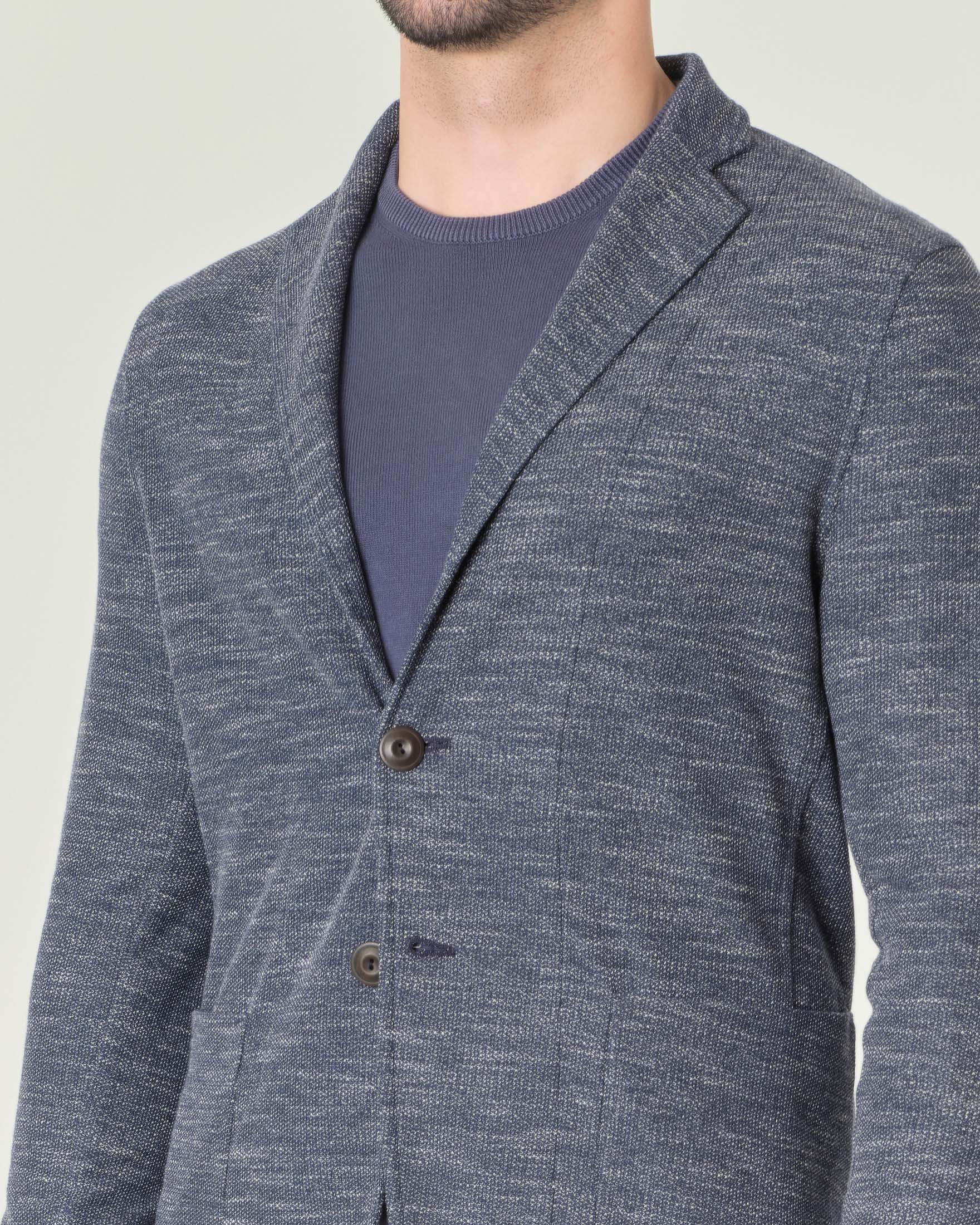 Giacca maglia Paul Baker blu indaco effetto melange image