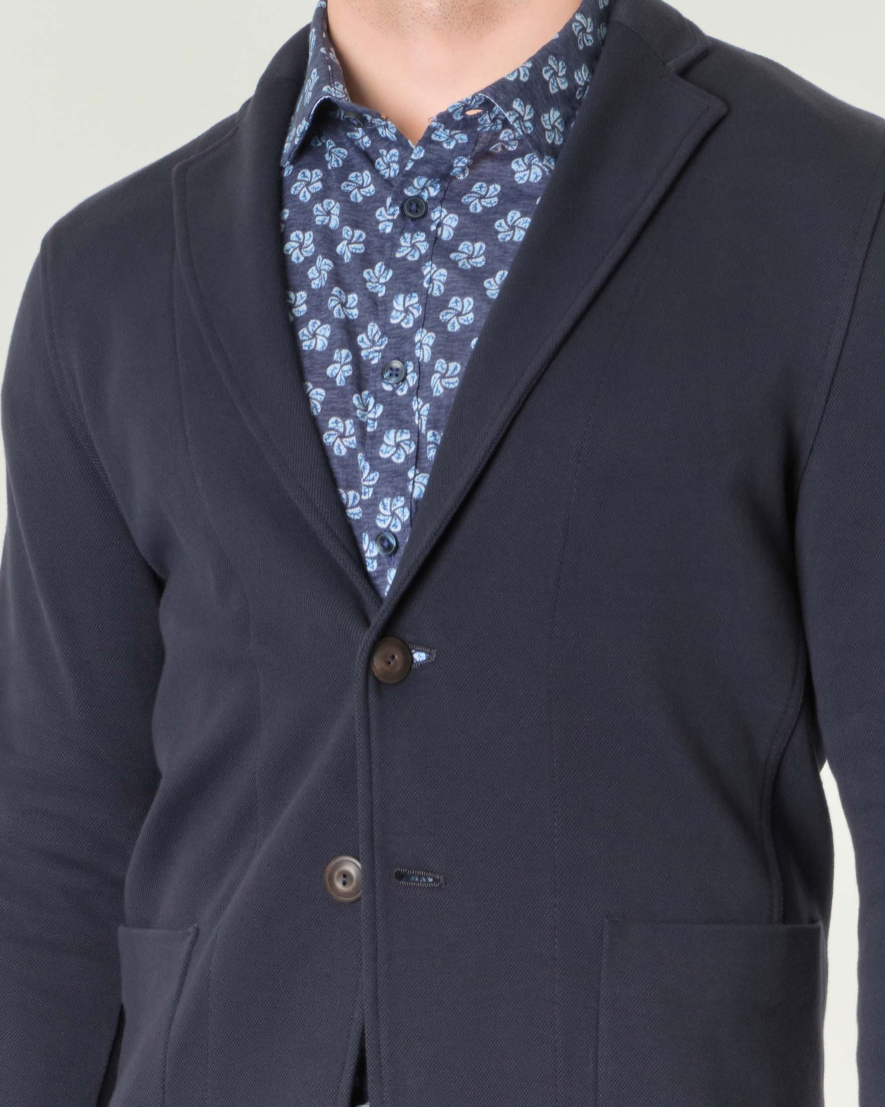 Giacca maglia micro armatura blu image