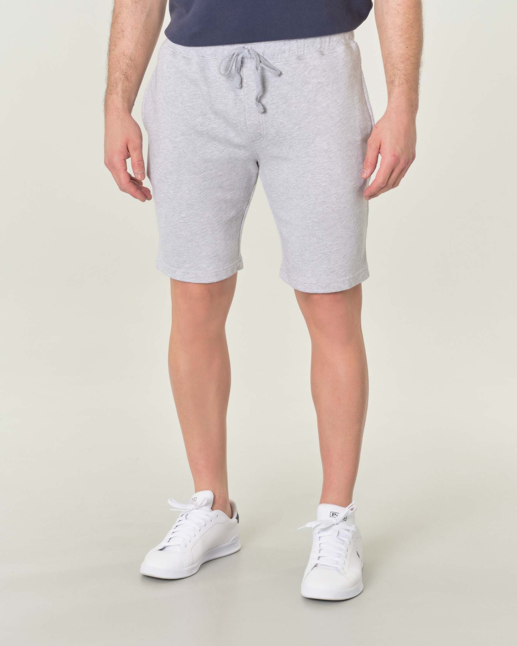 Bermuda grigio melange in pima cotton peruviano