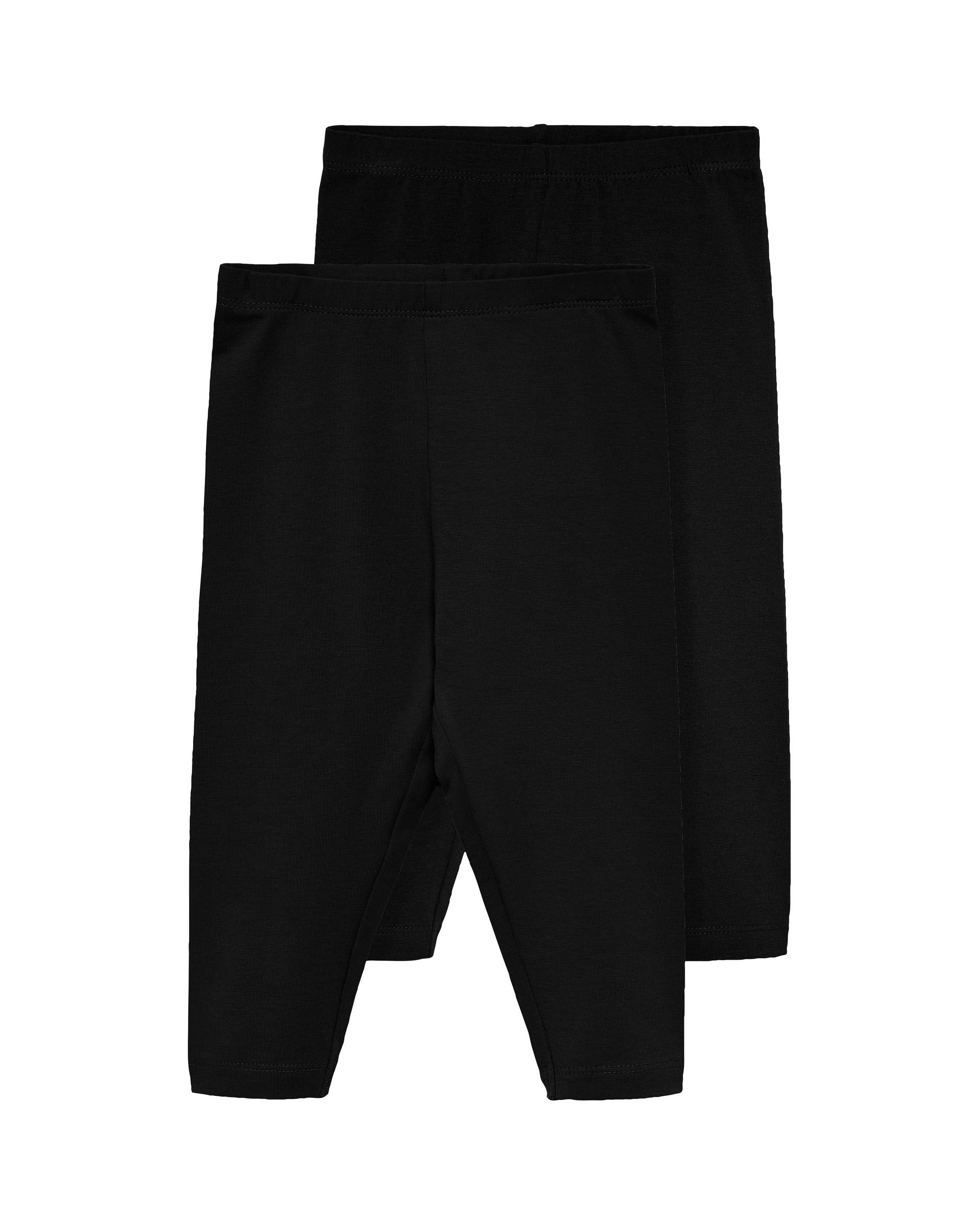 Leggins nero in jersey di cotone stretch