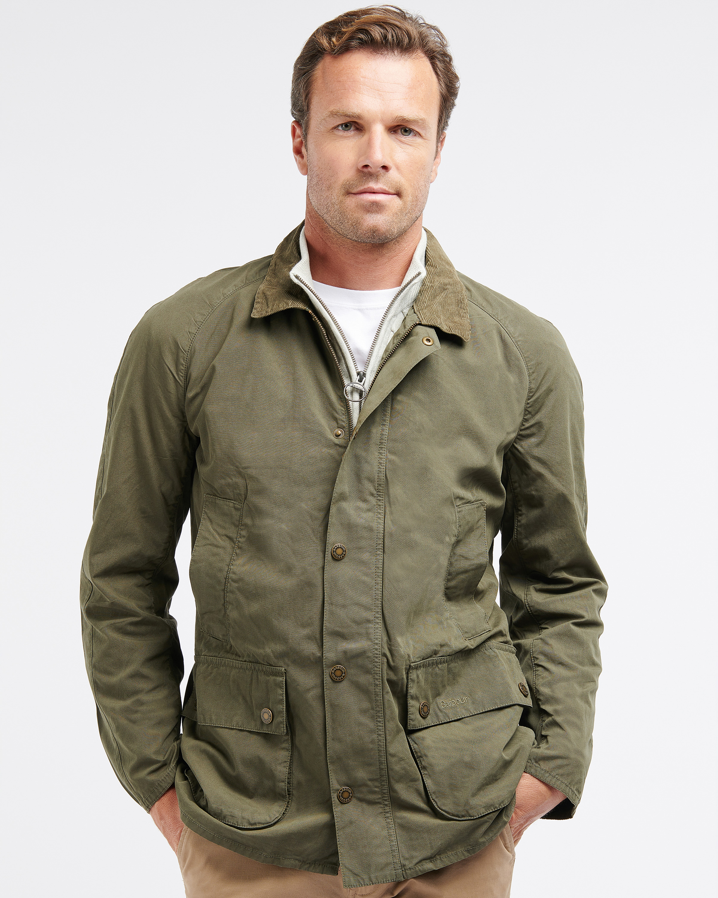 Field Jacket Ashby Barbour Casual verde militare