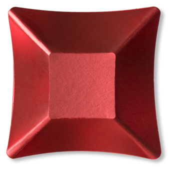 8 PIATTI COPPETTA WASABI CM 11,6 ROSSO SATINATO