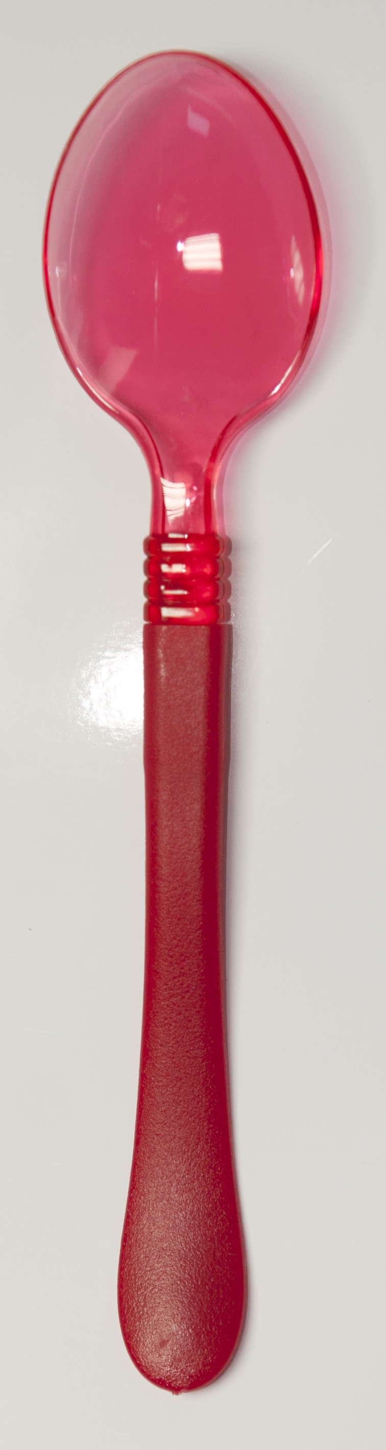 10 CUCCHIAI CLEAR HEAD ROSSO