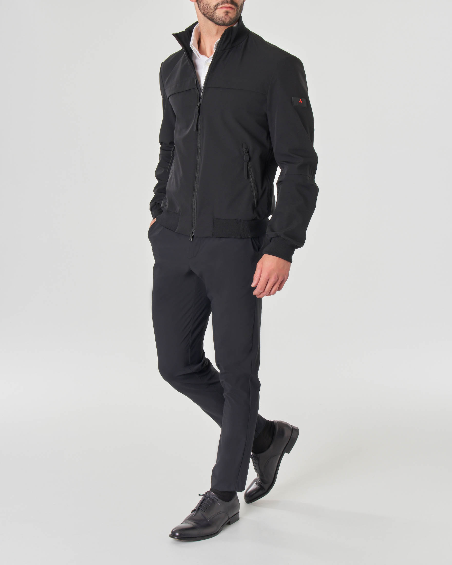 Bomber Potosi MD nero in tessuto tecnico stretch