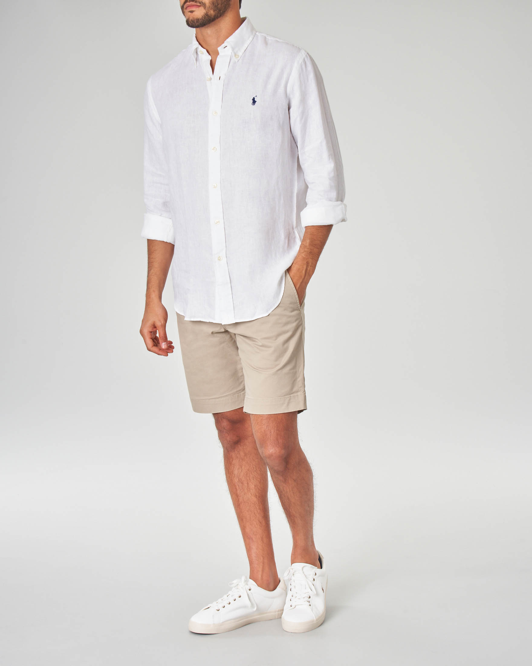 Button Camicia Polo Ralph Lauren Uomo Lino POLO RALPH LAUREN