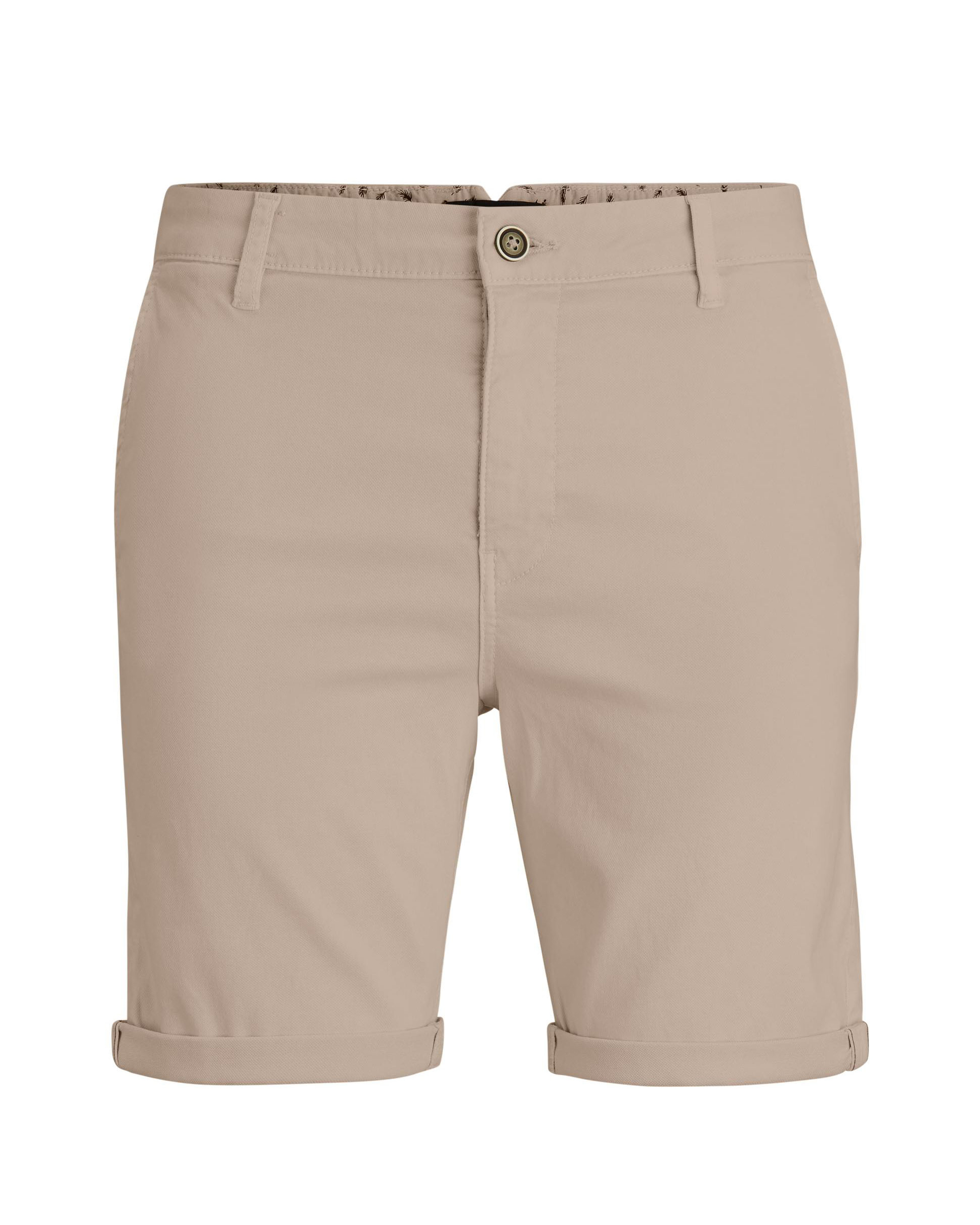 Bermuda chino beige in cotone stretch micro armatura
