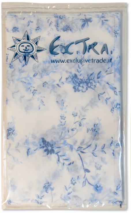 1 RUNNER TNT CM. 35x240 ROSE GARDEN BLU 