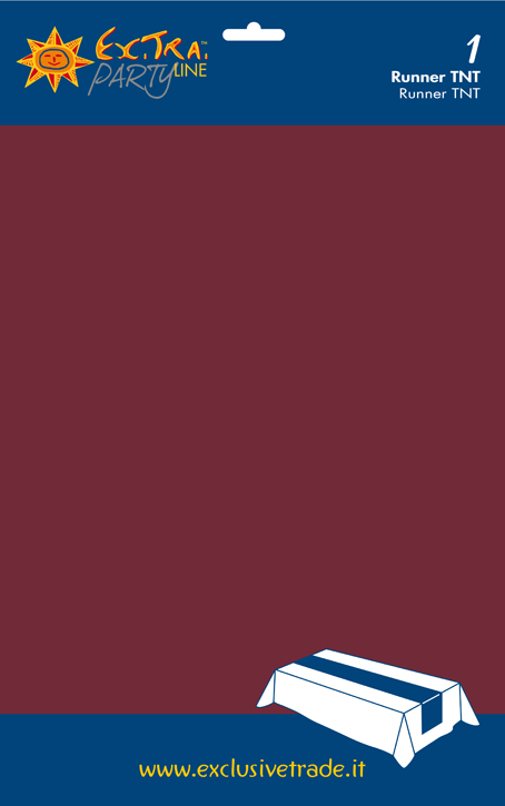 1 RUNNER TNT CM. 35x240 BORDEAUX