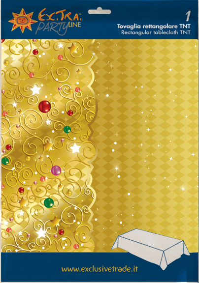 1 TOVAGLIA FLANELLA  CM.140x240 XMAS LIGHT GOLD