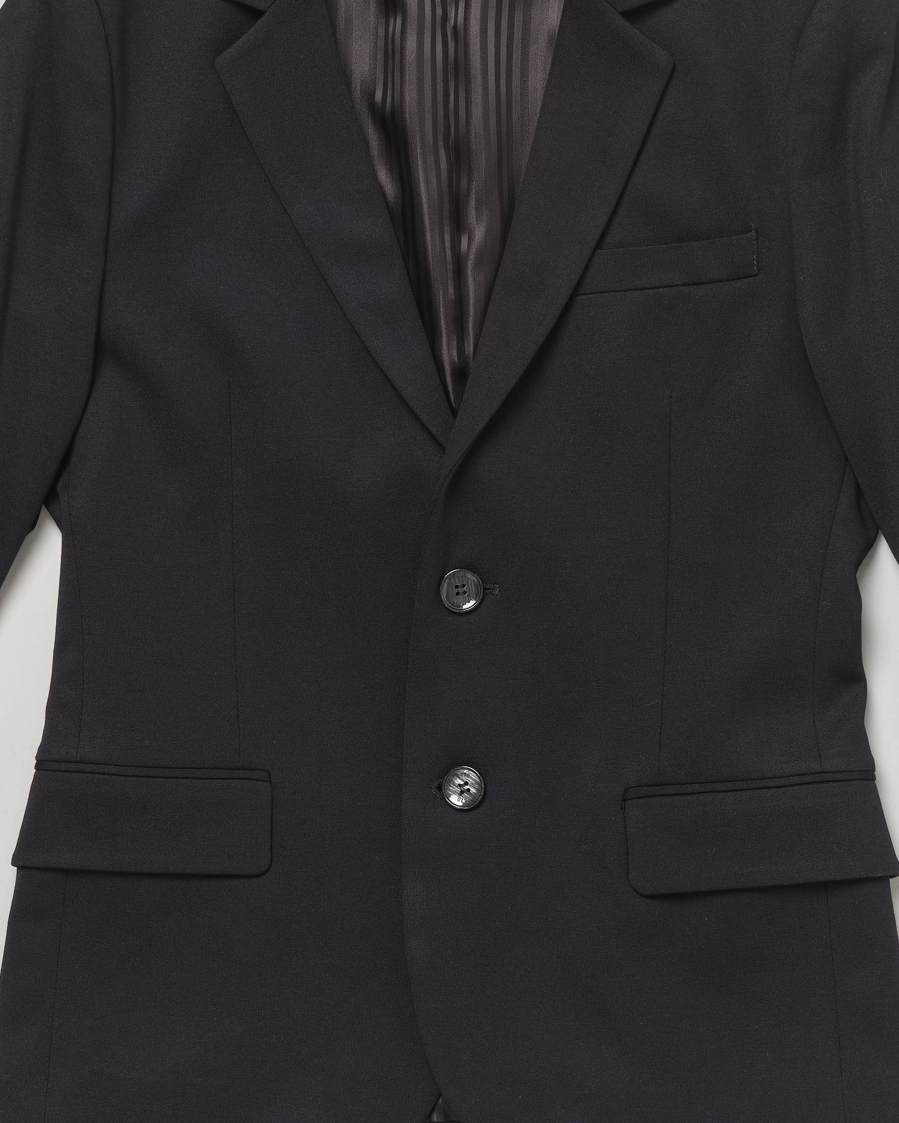 Blazer nero in punto milano stretch 10-16 anni image
