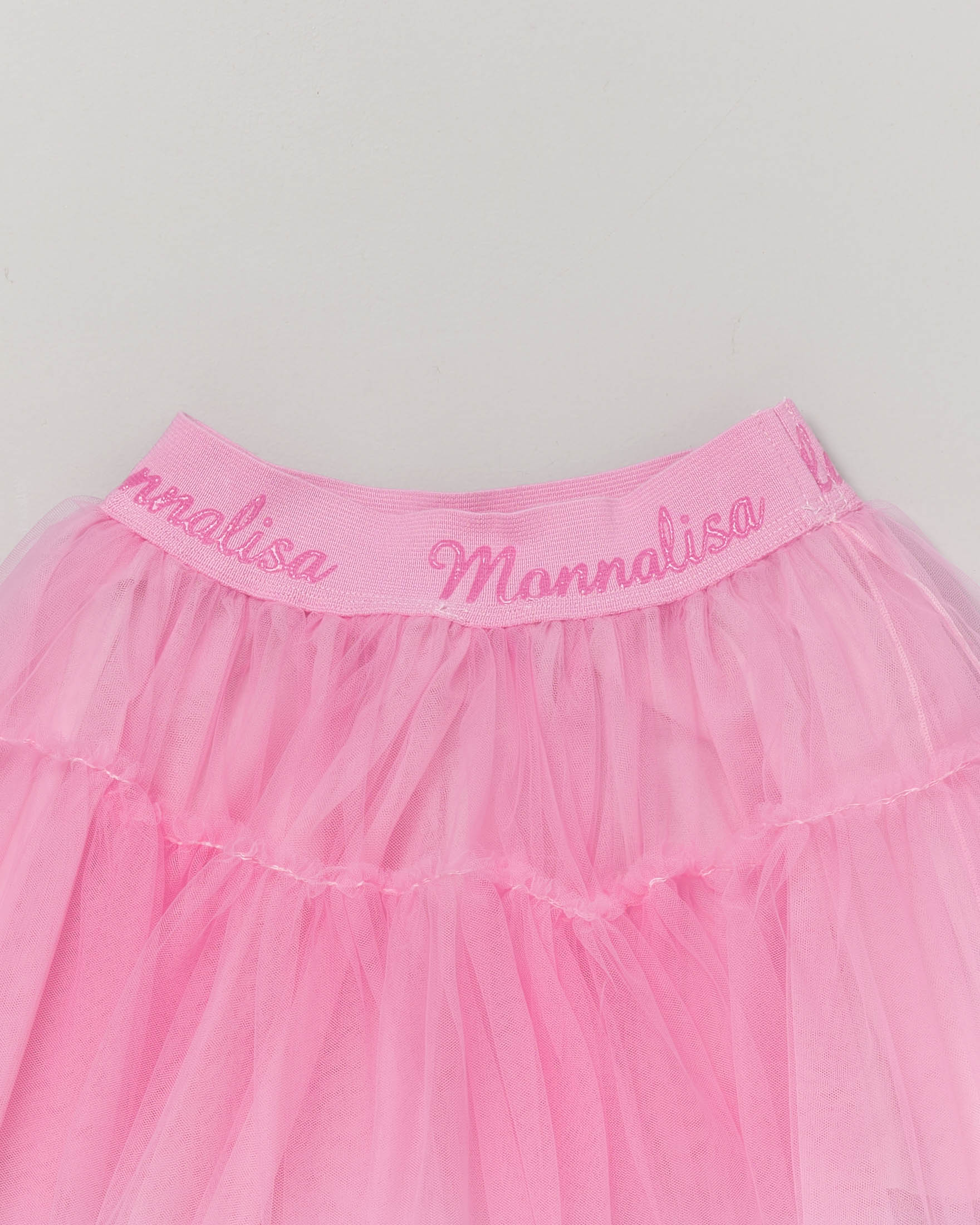 Gonna Floweritude con balze in tulle Donna, Rosa