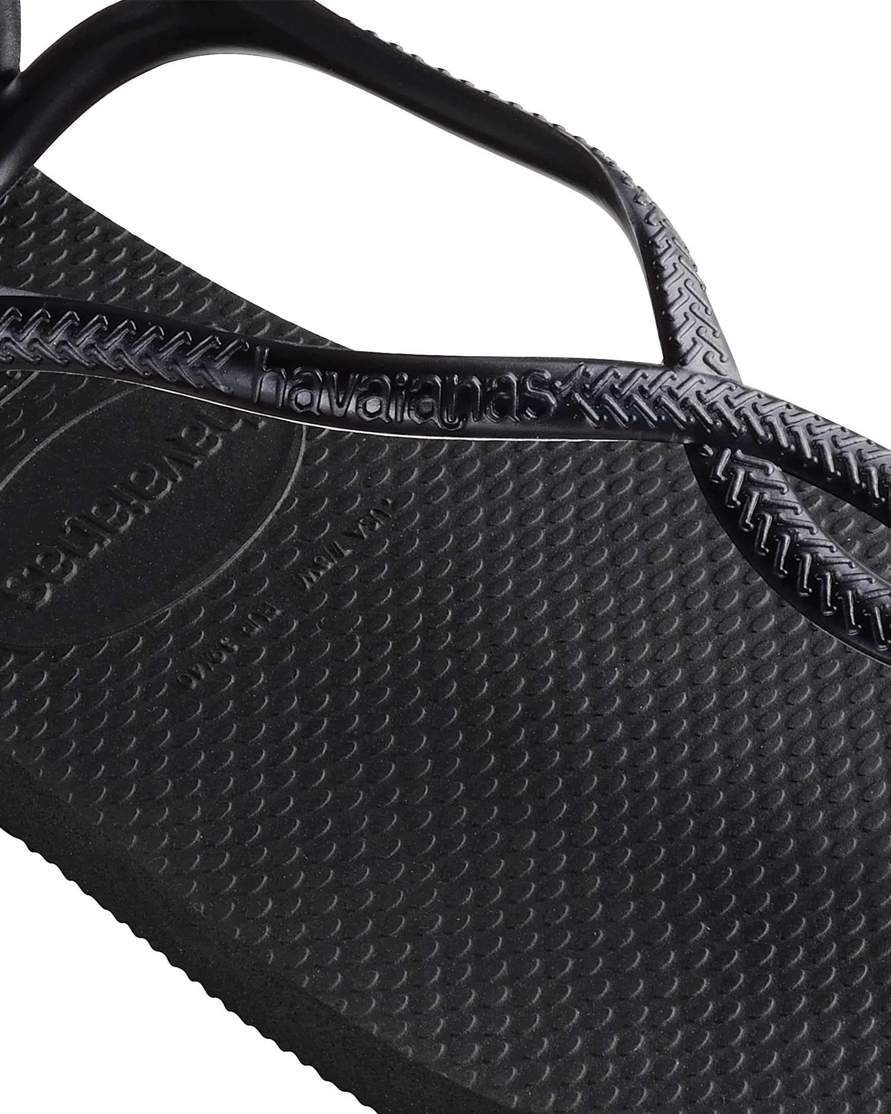 Havaianas Luna Sand nere con fascette intrecciate con logo in rilievo tono su tono image