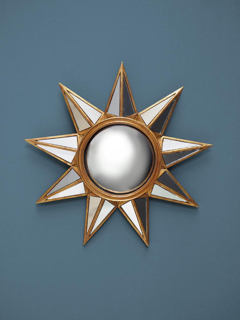 Specchio Convesso Sole Dorato d.33