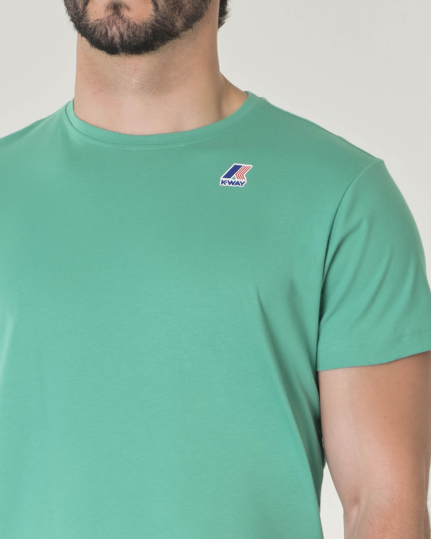 T shirt sale verde acqua uomo