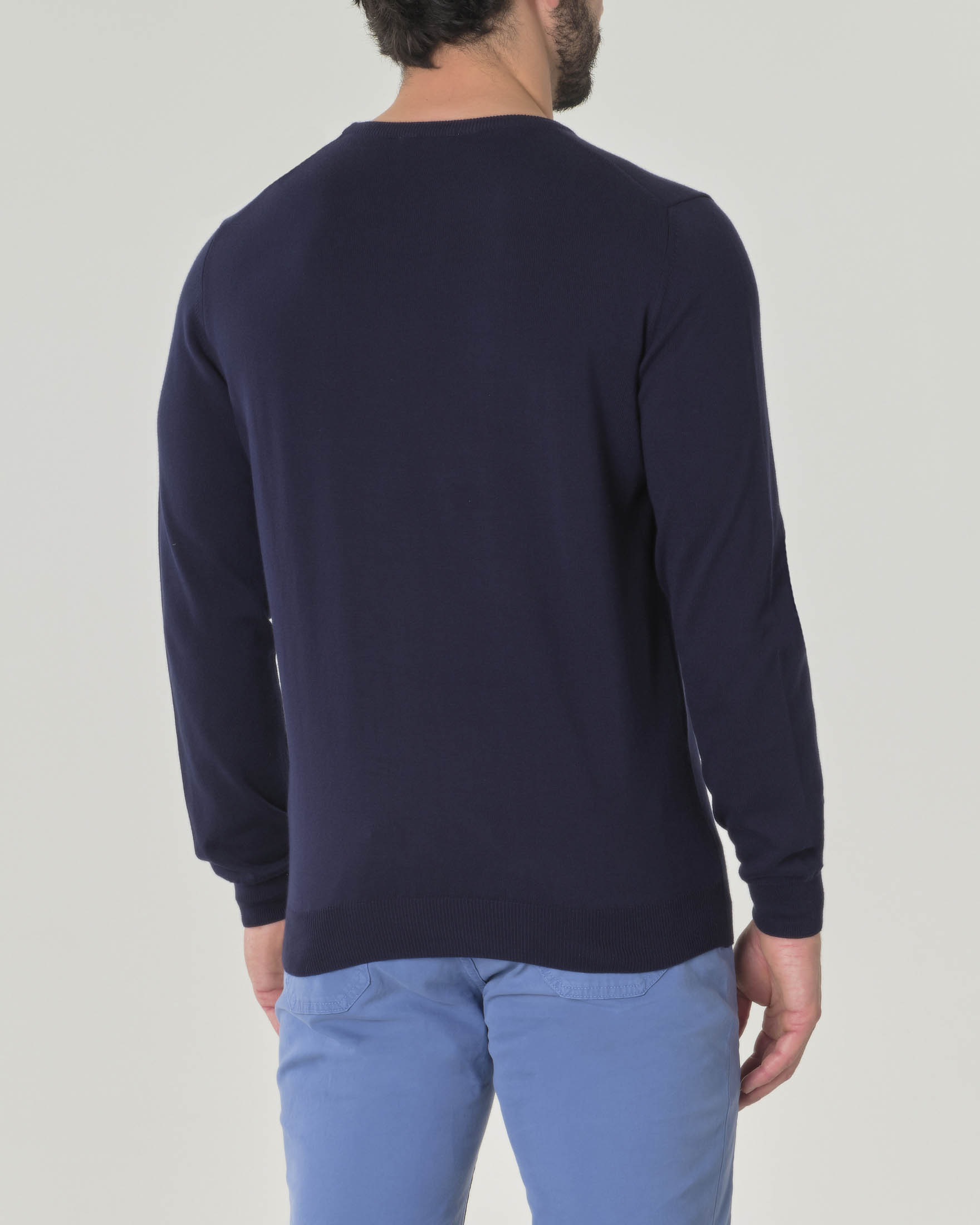 Maglia Girocollo Beige Paul Baker In Puro Cotone Micro Armatura Con Maniche Raglan
