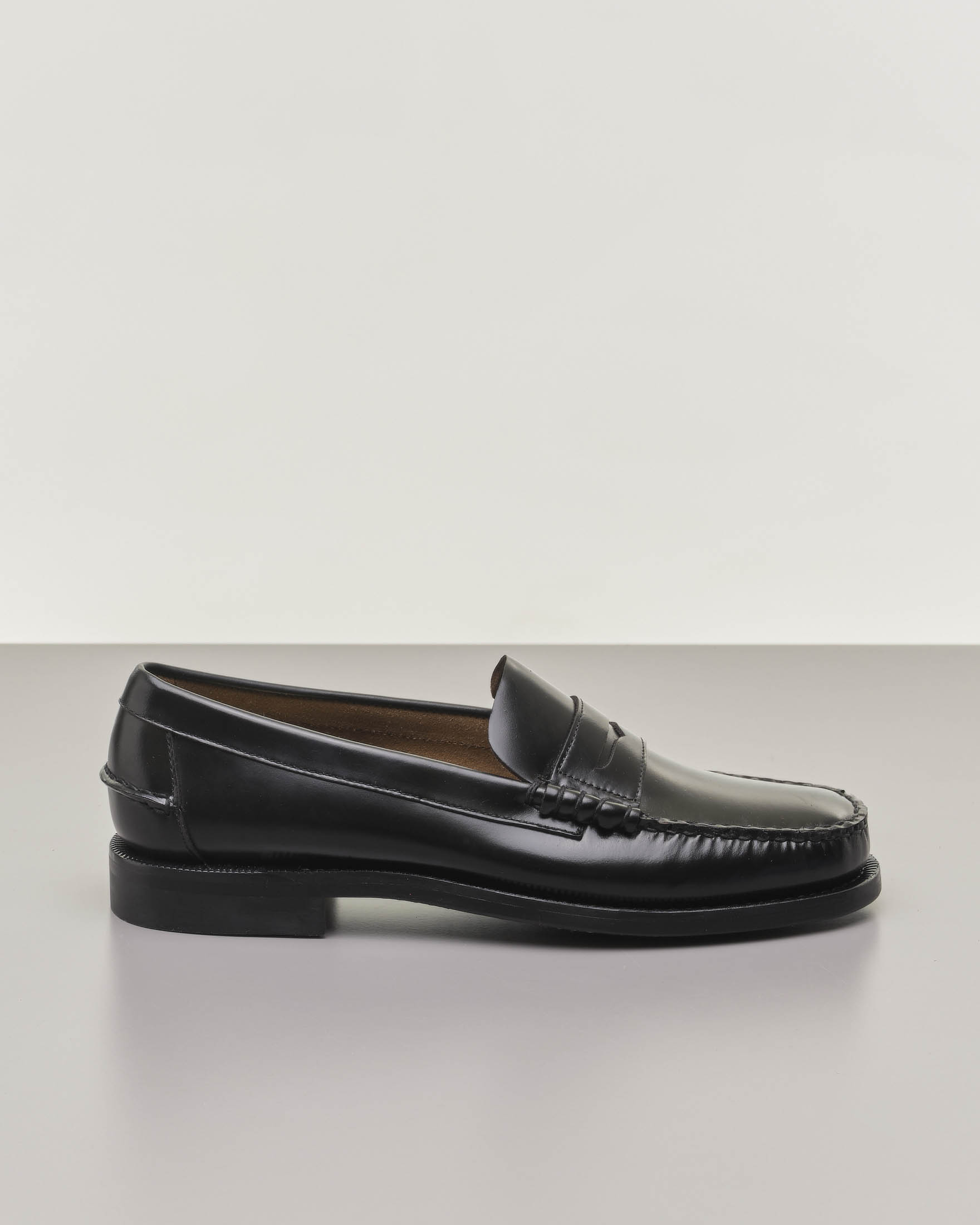 Mocassino nero Classic Dan in pelle liscia