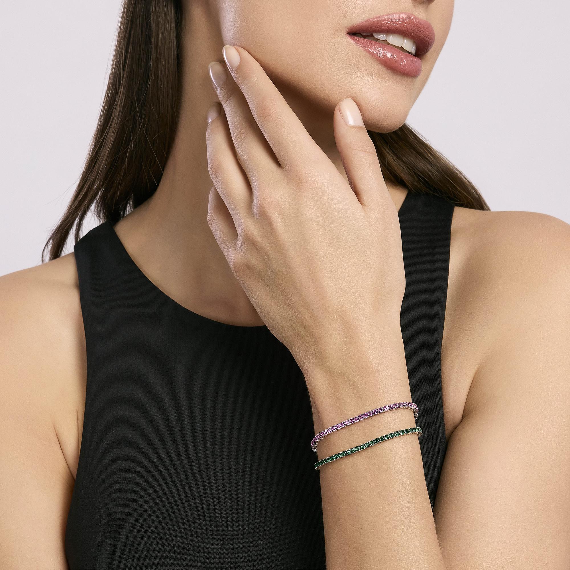 Tennis Donna In Argento Con Tormalina - View2