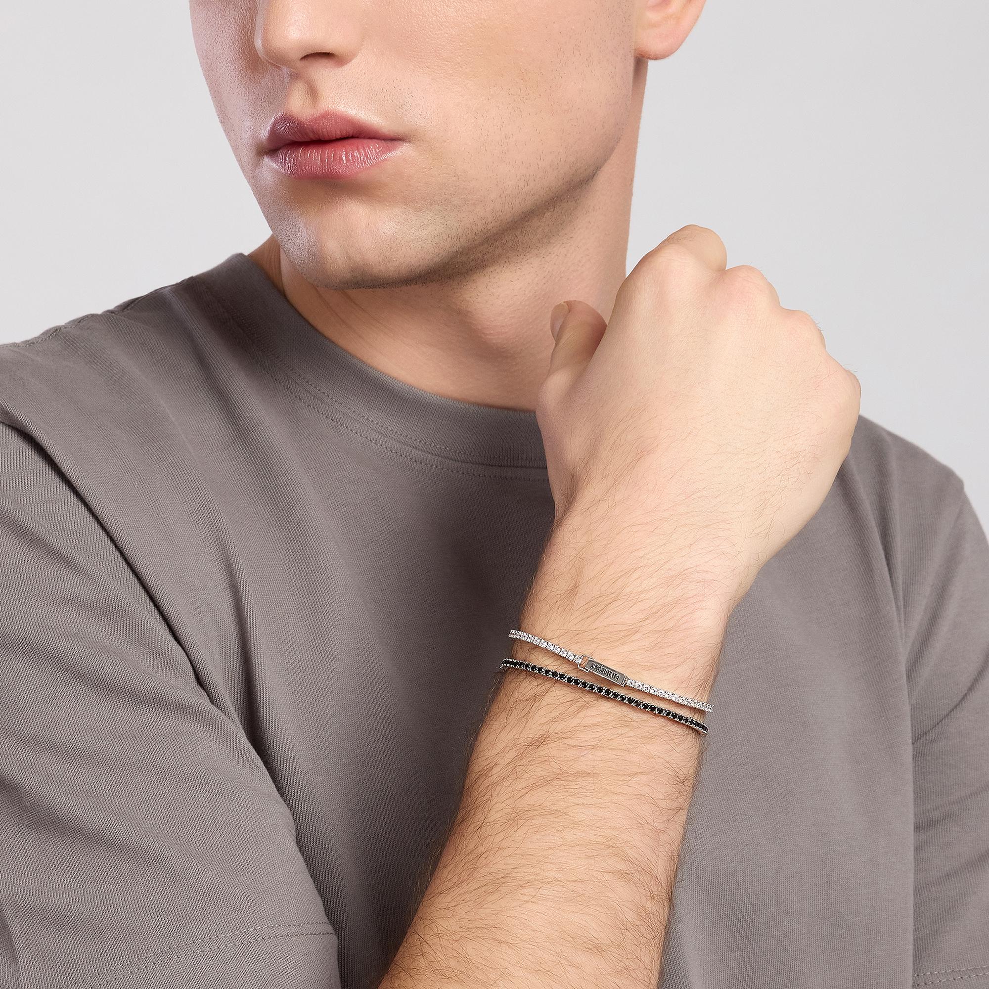 Bracciale Tennis Nero - View2