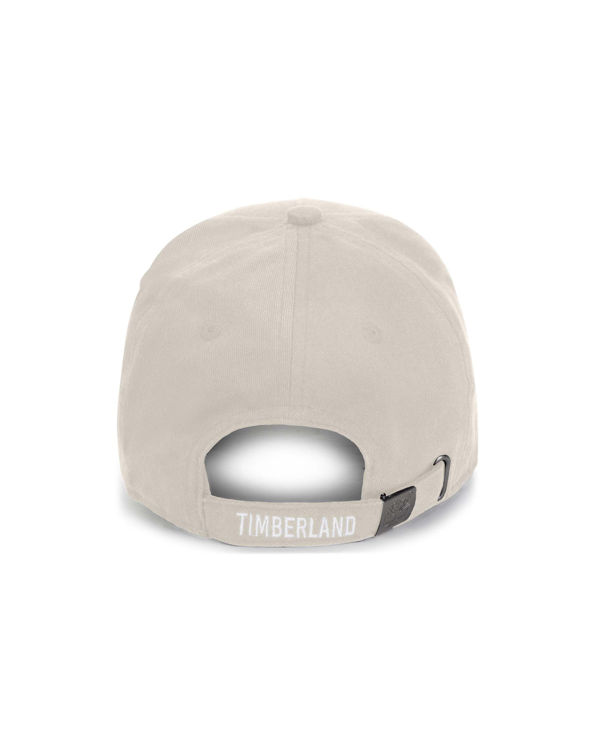 Berretto baseball beige con frontino e stampa logo albero bianca image