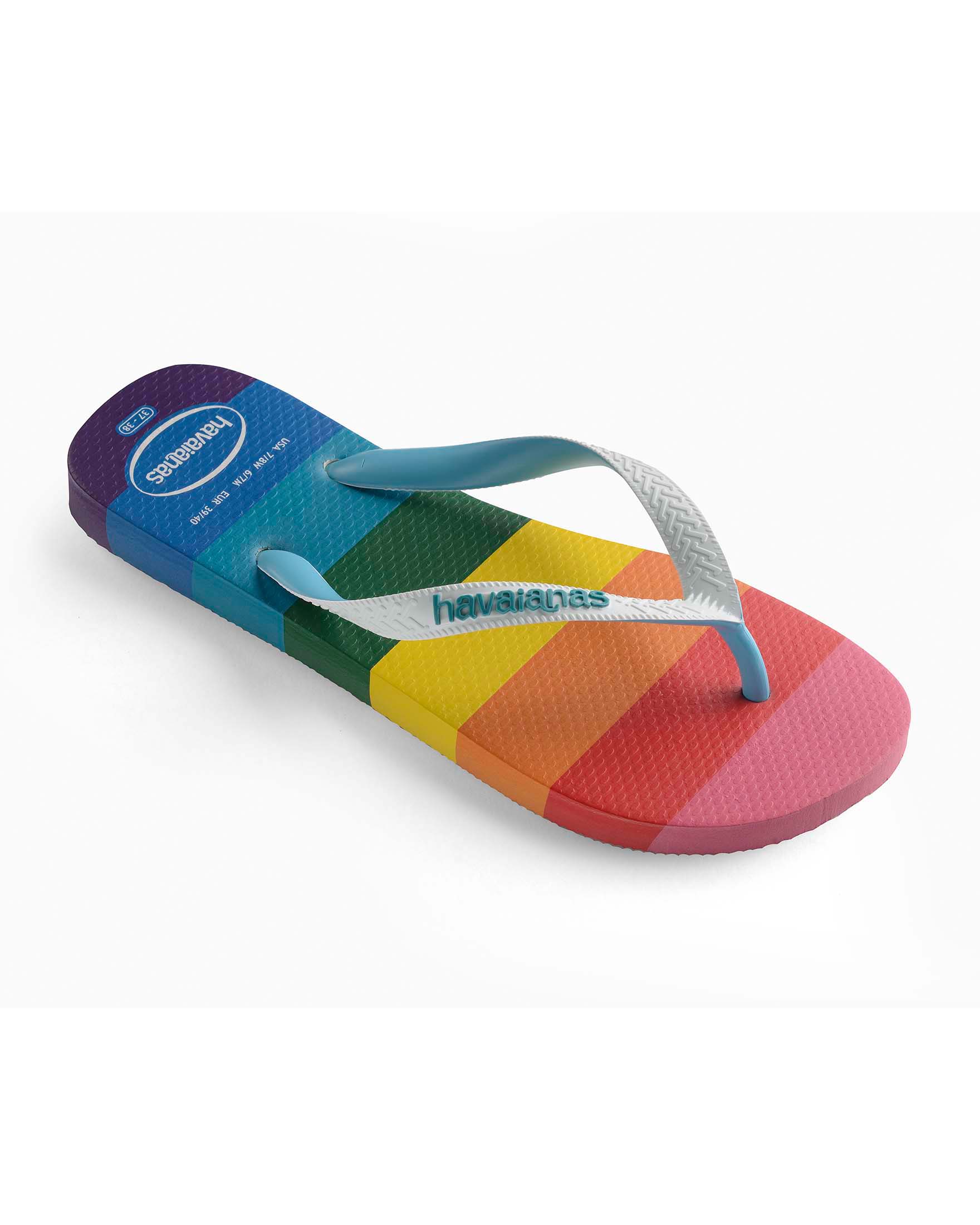Havaianas Top Pride Allover con fascetta bianca e logo turchese