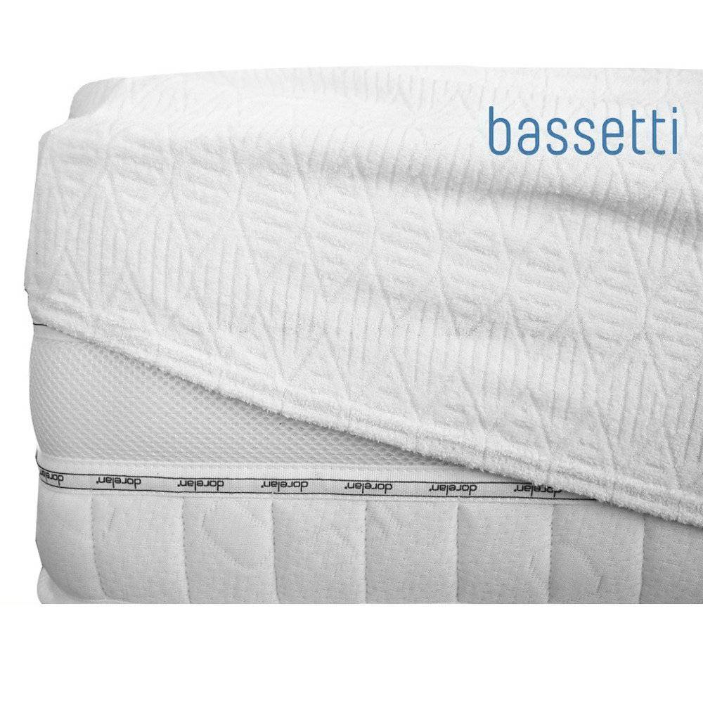 Mattress cover in jersey sponge with BASSETTI corners