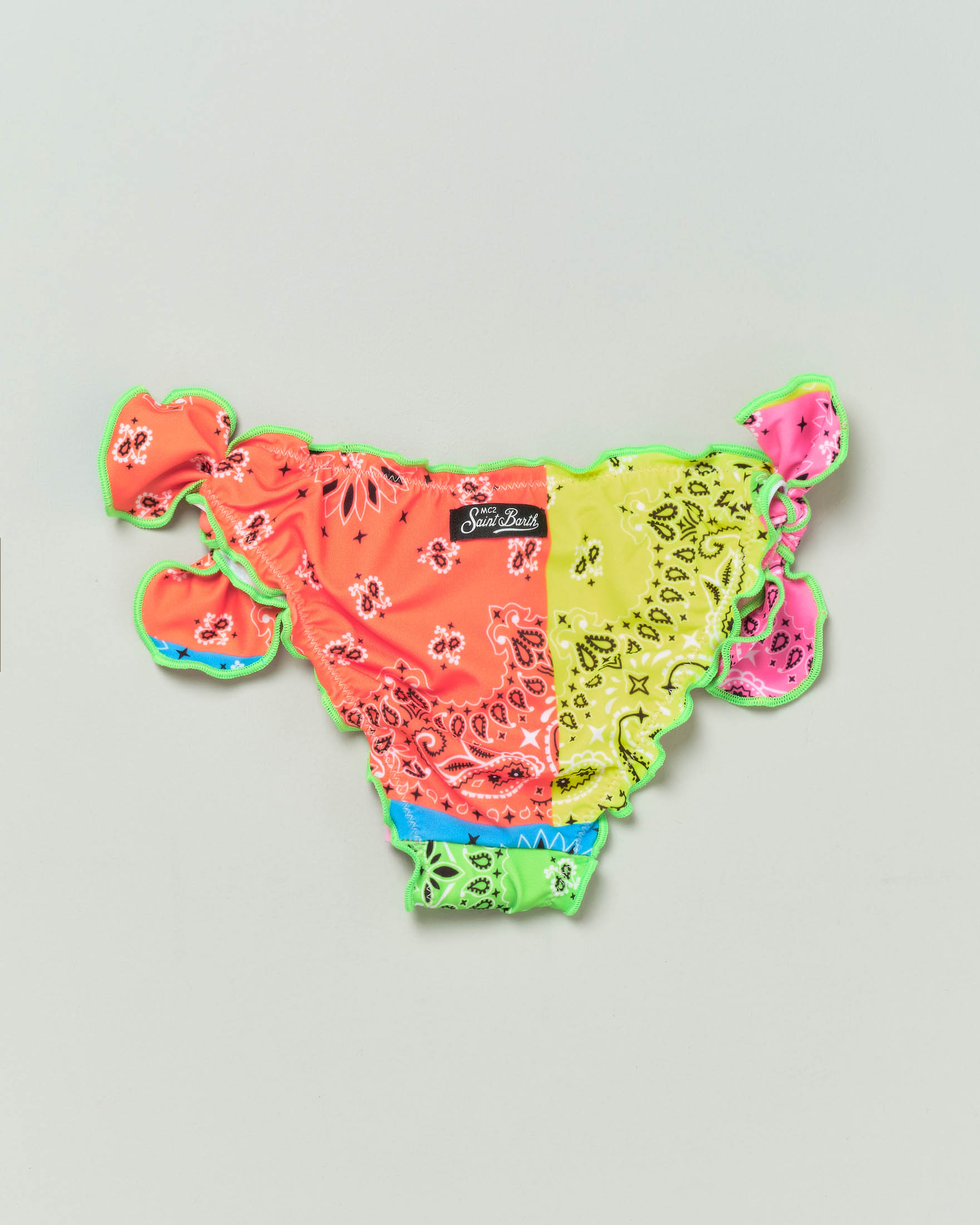 Slip mare con stampa bandana multicolor 