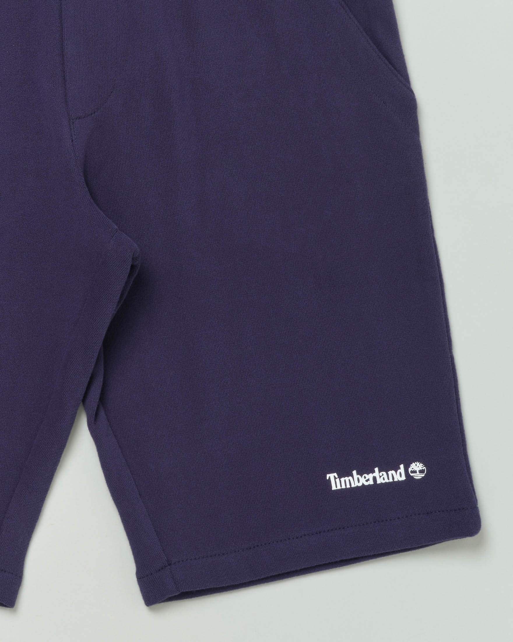 Bermuda blu in felpa con coulisse bianca 6-12 anni