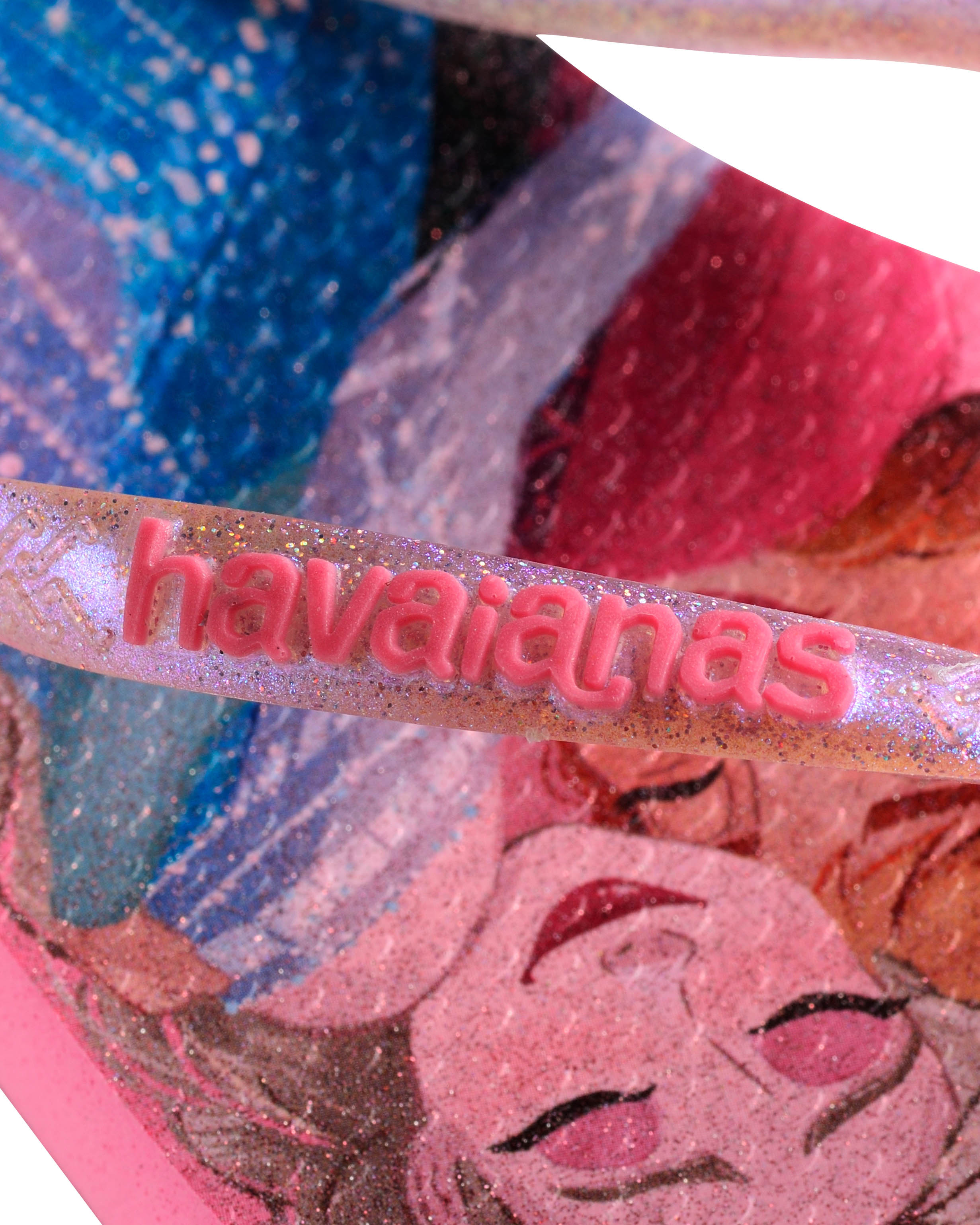 Havaianas Kids Slim Frozen con stampa Anna e Elsa e fascetta effetto metallizzato 