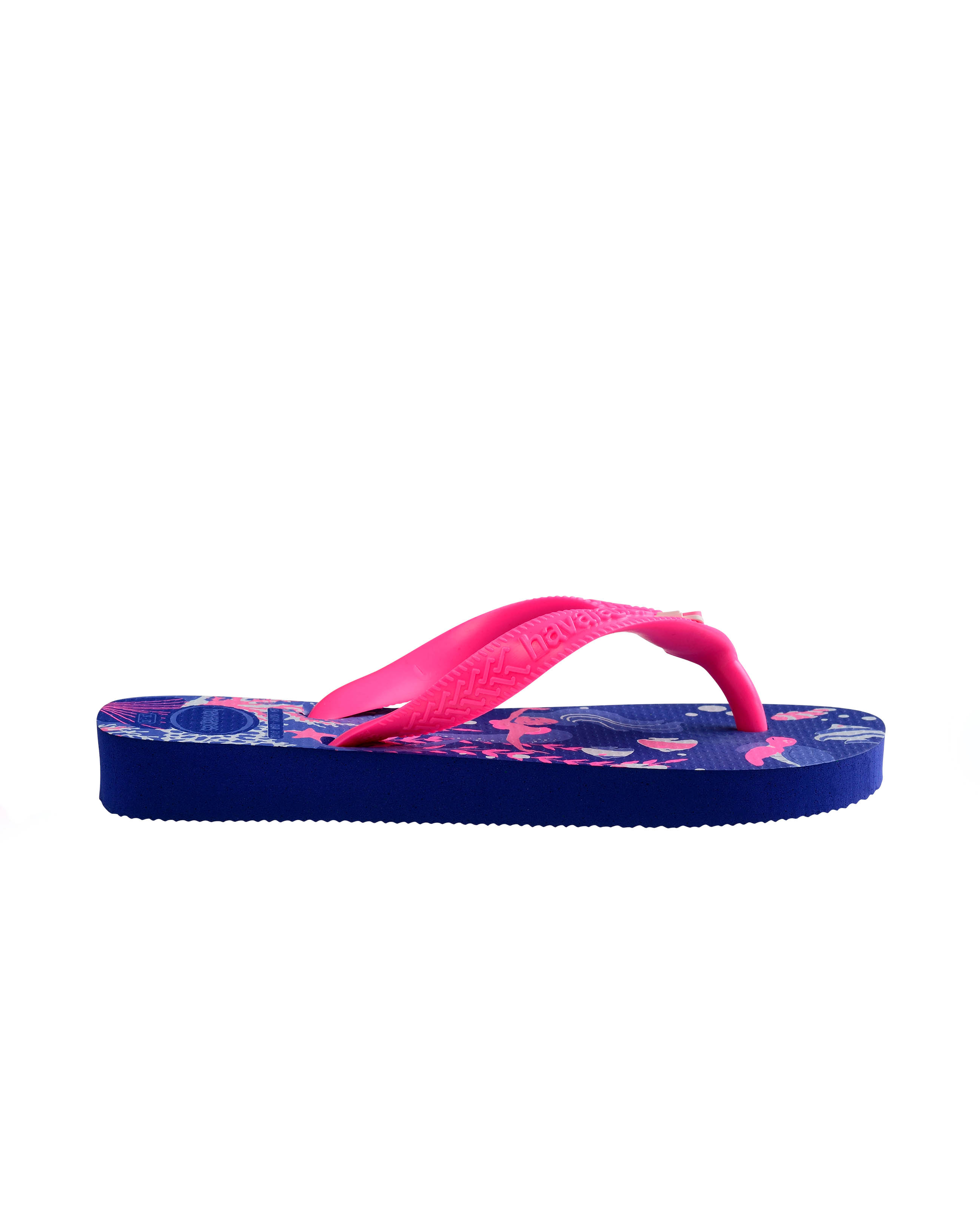 Havaianas Kids Fantasy blu con stampa sirene e fascetta fucsia 
