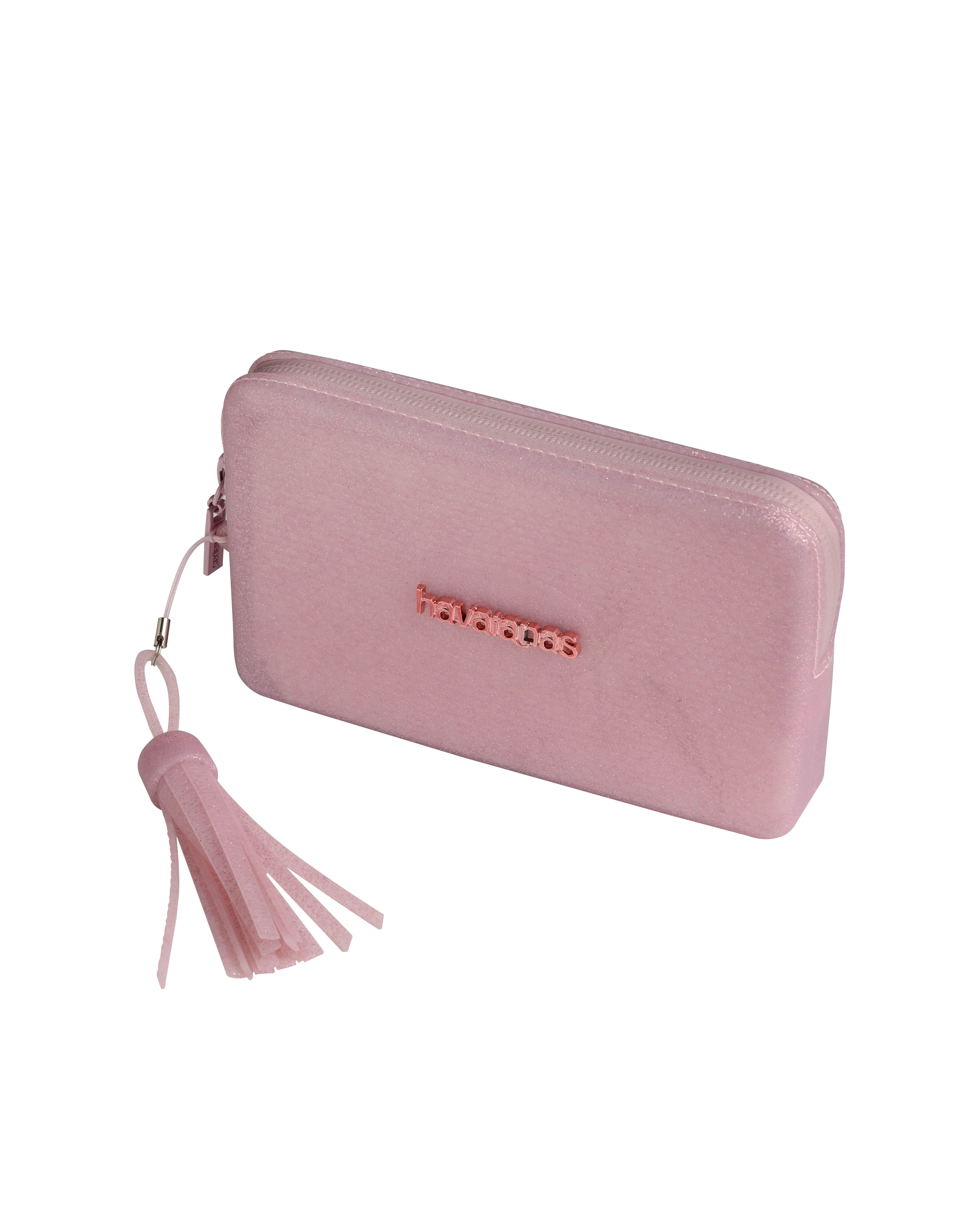 Havaianas Mini Bag Plus Shine rosa con glitter e manico con nappa image