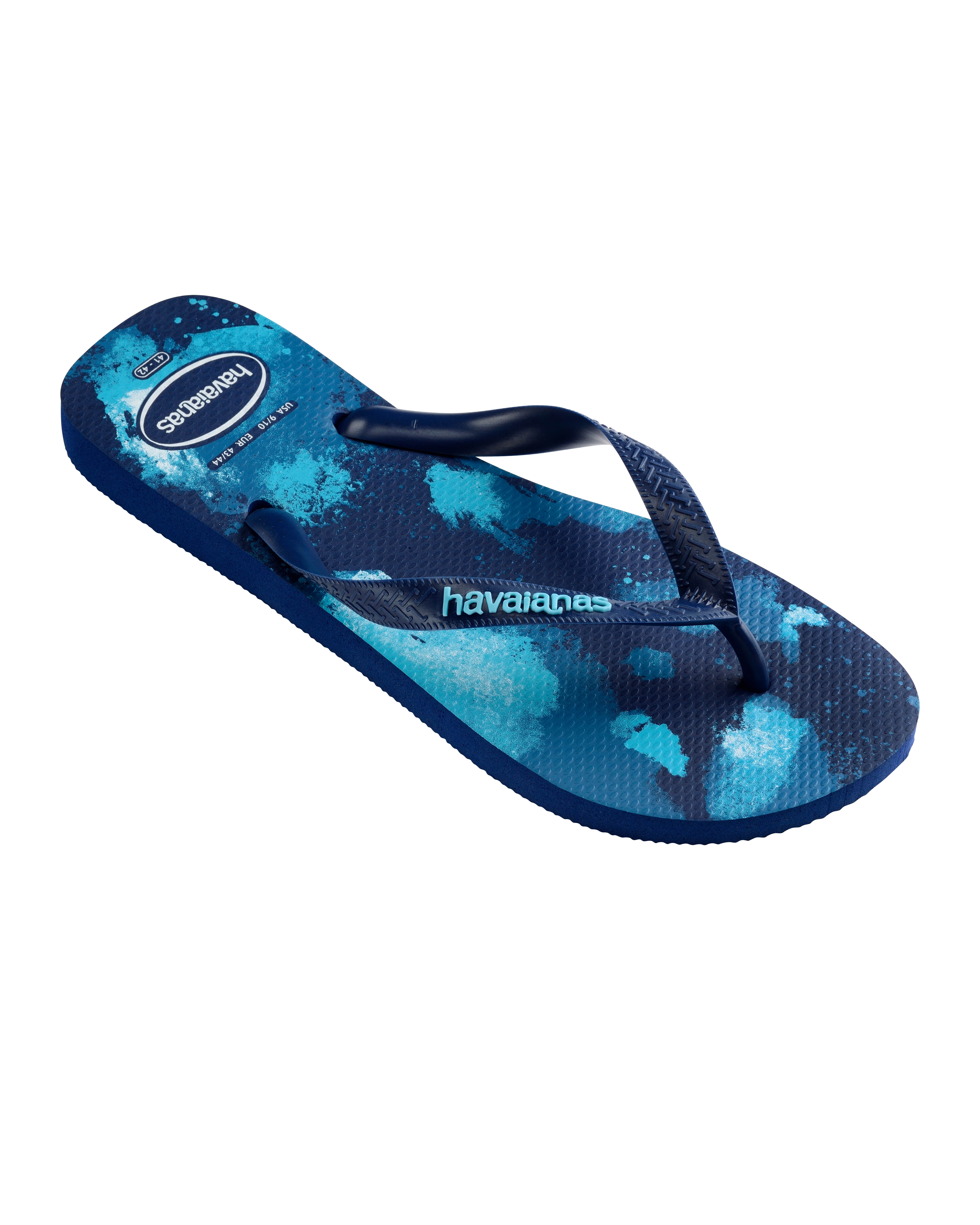 Havaianas Top Camu blu con logo azzurro  image