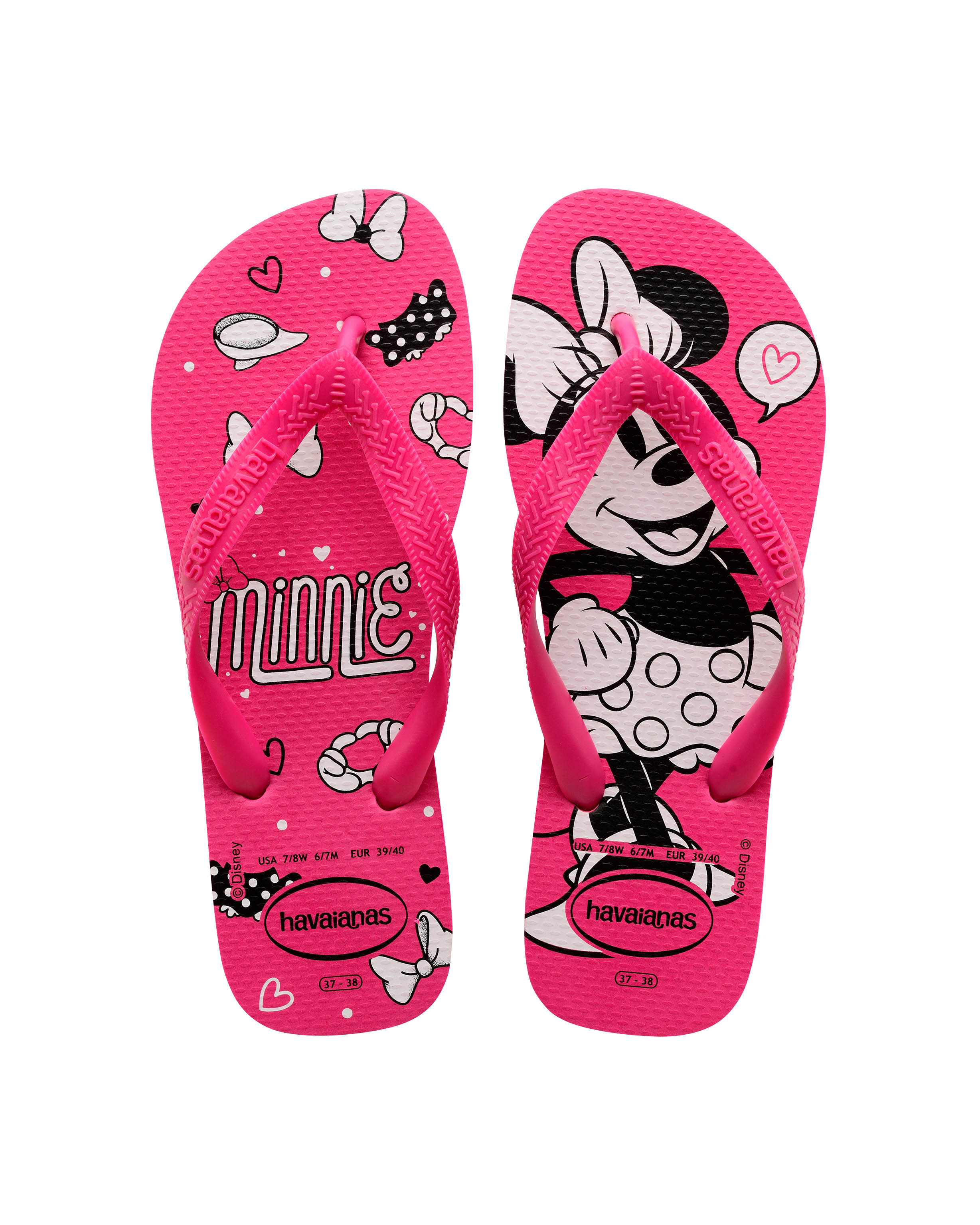 Havaianas Top Disney fucsia con stampa Minnie