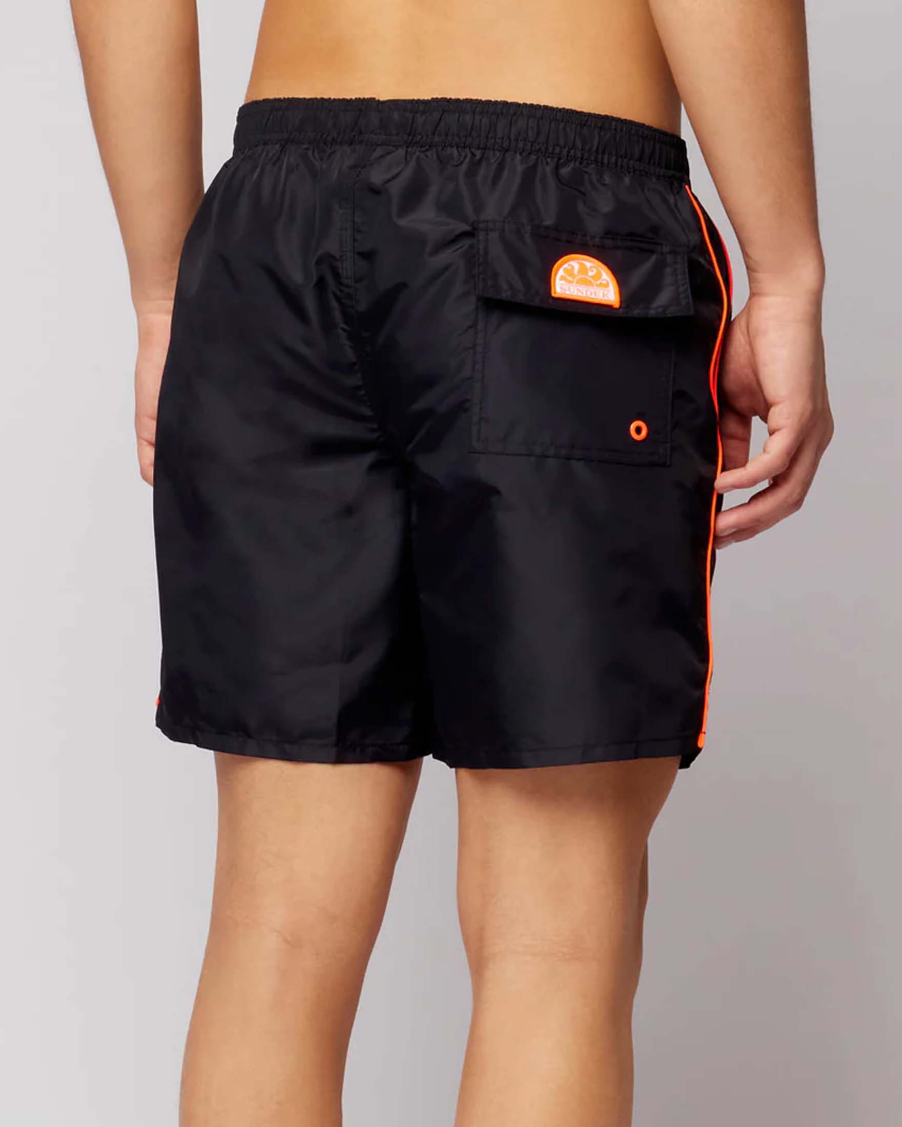 Boxer mare Sundek nero con piping arancione image